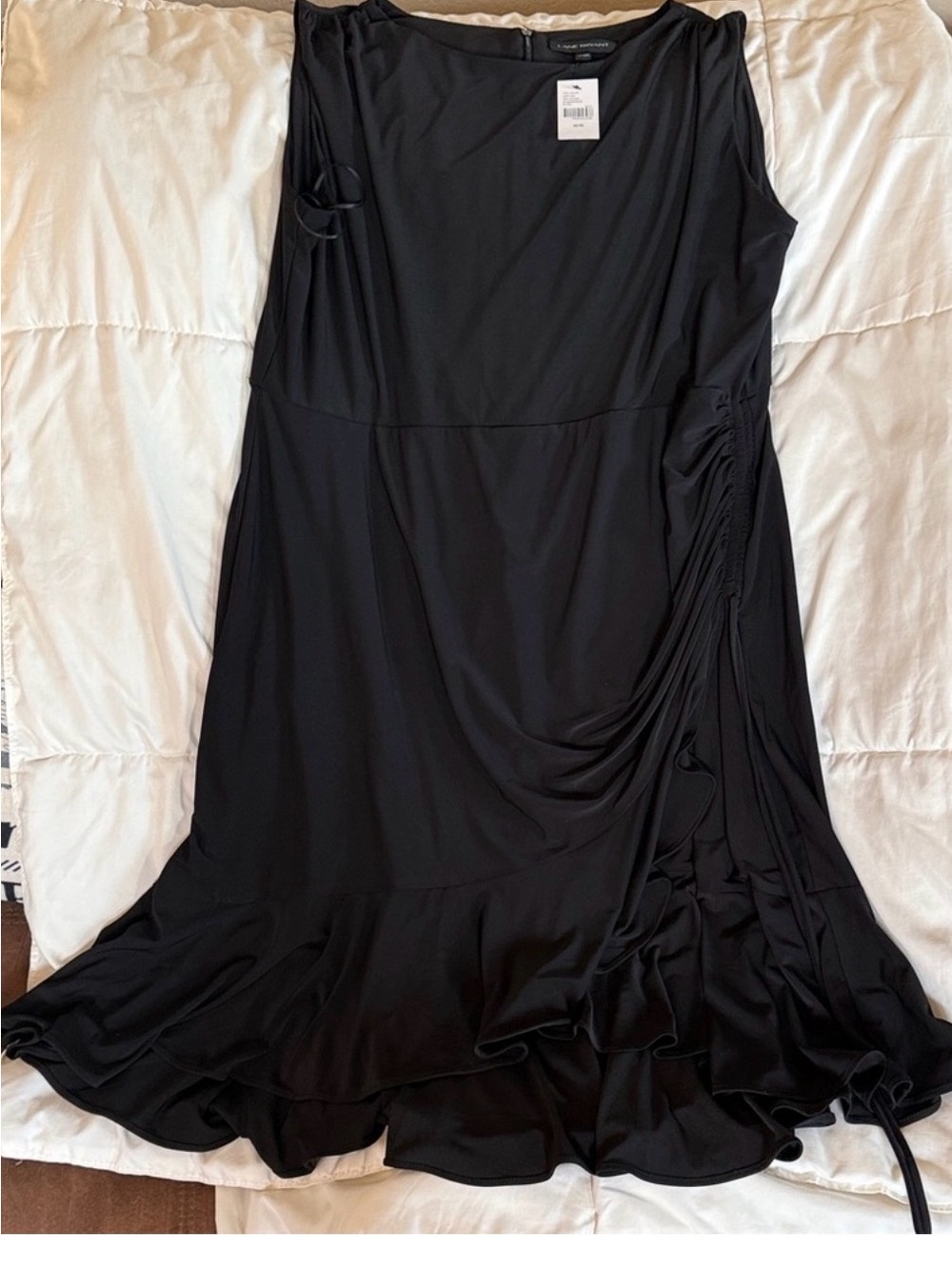 Black Sleeveless asymmetrical Dress - Lane Bryant